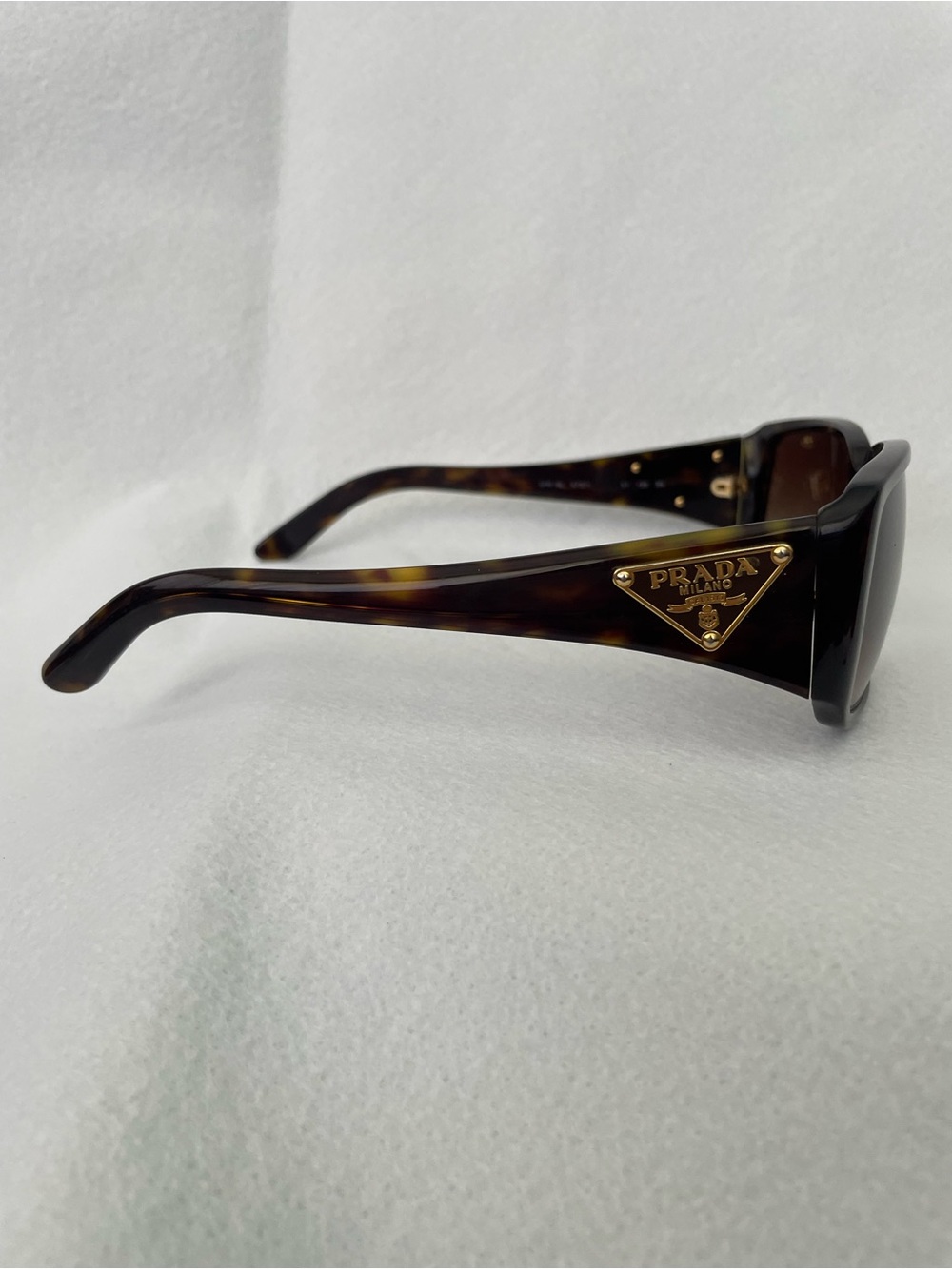 Prada Brown Tortoise Shell Logo Oversized Sunglasses - Picture 4 of 14